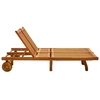 Image de vidaXL Bain de soleil 2 personnes avec coussins en bois massif d'acacia