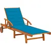 Image de vidaXL Bain de soleil avec support acacia massif