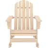 Image de vidaXL Chaise à bascule Adirondack en bois massif de sapin