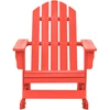 Image de vidaXL Chaise à bascule Adirondack en bois massif de sapin rouge