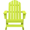 Image de vidaXL Chaise à bascule Adirondack en bois massif de sapin vert