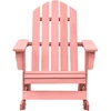 Image de vidaXL Chaise à bascule Adirondack en bois massif de sapin rose