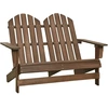 Image de vidaXL Banc de jardin Adirondack 2 places en bois massif de sapin brun