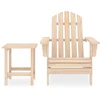 Image de vidaXL Chaise Adirondack avec table en bois de sapin massif