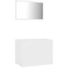Image de vidaXL Ensemble de meubles de salle de bain 2 pièces blanc en bois composite