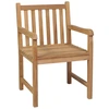 Image de vidaXL Chaises de jardin 2 pcs. avec coussins bleus teck massif