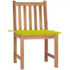 Image de vidaXL Chaises de jardin 2 pcs. avec coussins teck massif