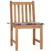 Image de vidaXL Chaises de jardin 2 pcs. avec coussins teck massif
