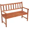 Image de vidaXL Banc de jardin avec support 120 cm bois massif acacia