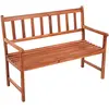Image de vidaXL Banc de jardin avec support 120 cm bois massif acacia