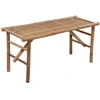 Image de vidaXL Banc de jardin pliable avec support 118 cm bambou
