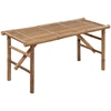 Image de vidaXL Banc de jardin pliable avec support 118 cm bambou