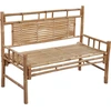 Image de vidaXL Banc de jardin avec support 120 cm bambou