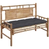 Image de vidaXL Banc de jardin avec support 120 cm bambou