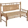 Image de vidaXL Banc de jardin avec support 120 cm bambou