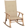 Image de vidaXL Chaise à bascule avec support en bambou