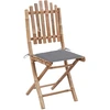 Image de vidaXL Chaises de jardin pliantes 2 pcs. avec coussins bambou