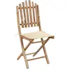 Image de vidaXL Chaises de jardin pliantes 2 pcs. avec coussin bambou