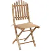 Image de vidaXL Chaises de jardin pliantes 2 pcs. avec coussins bambou