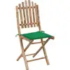 Image de vidaXL Chaises de jardin pliantes 2 pcs. avec coussins bambou