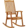 Image de vidaXL Chaise à bascule avec supports en bois massif d'acacia
