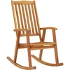 Image de vidaXL Chaise à bascule avec supports en bois massif d'acacia