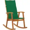 Image de vidaXL Chaise à bascule avec supports en bois massif d'acacia
