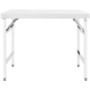 Image de vidaXL Table de travail de cuisine pliante 100x60x80 cm inox