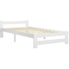 Image de vidaXL Lit en bois massif pin blanc 90x200 cm