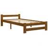 Image de vidaXL Lit en bois massif pin brun miel 90x200 cm