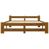 Image de vidaXL Lit en bois massif pin brun miel 160x200 cm