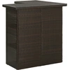 Image de vidaXL Ensemble bar de jardin 8 pièces avec coussins Poly rotin brun