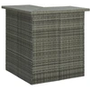 Image de vidaXL Ensemble bar de jardin 8 pièces avec coussins Poly rotin gris