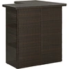 Image de vidaXL Ensemble bar de jardin 16 pcs. avec coussins Poly rotin brun