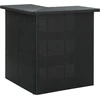 Image de set bar de jardin 16 pcs. avec coussins Poly rotin noir