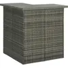 Image de vidaXL Ensemble bar de jardin 16 pièces avec coussins Poly rotin gris