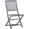 Image de vidaXL Chaises de jardin pliantes 6 pcs. Bois massif acacia