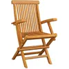 Image de vidaXL Chaises de jardin pliantes 6 pcs. Bois massif teck