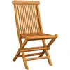 Image de vidaXL Chaises de jardin avec coussins bleu clair 6 pcs. Bois massif teck