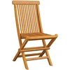 Image de vidaXL Chaises de jardin avec coussins bleus 6 pcs. Bois massif teck