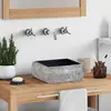 Image de vidaXL Lavabo noir 30x30x13 cm marbre