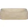 Image de vidaXL Vasque Crème 40x40x10 cm Marbre