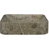 Image de vidaXL Lavabo Gris 40x40x10 cm Marbre