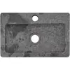Image de vidaXL Lavabo mural Gris 38x24x6,5 cm Marbre