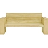 Image de Banc de jardin avec coussins gris 179 cm Bois de pin imprégné