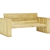 Image de vidaXL Ensemble de salon de jardin 3 pièces avec coussins Pin imprégné