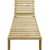 Image de vidaXL Chaise longue avec support bleu royal Bois de pin imprégné