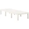 Image de vidaXL Bain de soleil plastique blanc