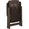 Image de vidaXL Chaises de jardin réglables 2 pcs. Plastique marron moka