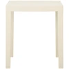 Image de vidaXL Table de jardin blanche 79x65x72 cm plastique